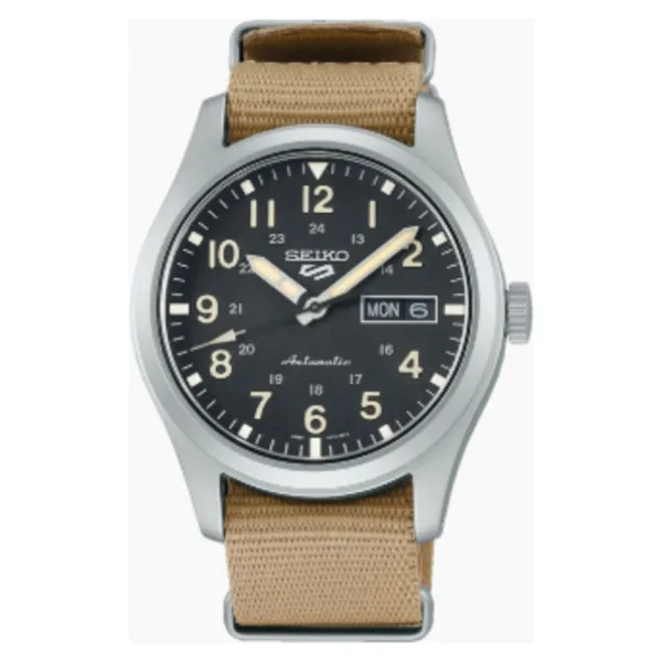 Seiko 5 Sports Field SRPG35 Kumaş Kordon Camel Erkek Kol Saati