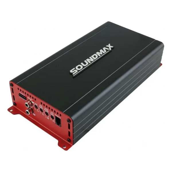 Soundmax SX-LM1200.1 Mono Amfi Siyah Bas Amfisi 1ohm 1200RMS- 2 Ohm 880RMS-4OHM 600RMS-BAS Kontrollü