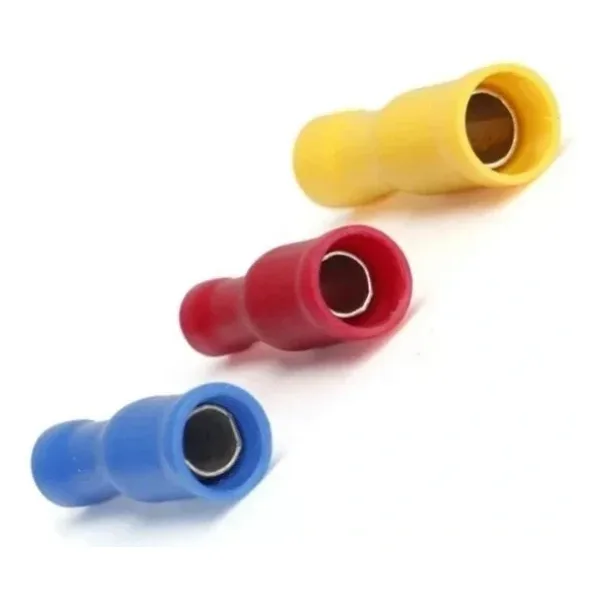 TBD - 5050 4.0-6.0mm2 İzoleli Soket Tipi Dişi Terminal Kablo Ucu Sarı 100 Adet