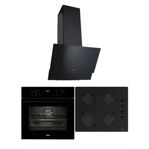 Teka Chef 5 Siyah Ankastre Set (Gbe 64002 Ocak/Hak 625 Fırın/Atv 60.3 M Davlumbaz)