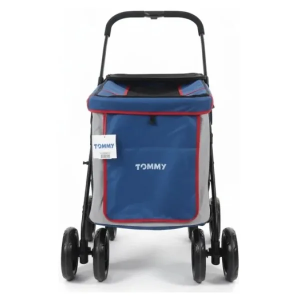 Tommy Evcil Hayvan Arabası Mavi 102x62x105cm Max 40kg