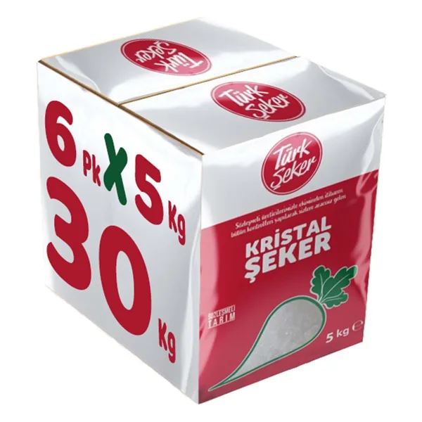 Türkşeker Toz Şeker 5 kg 6'lı