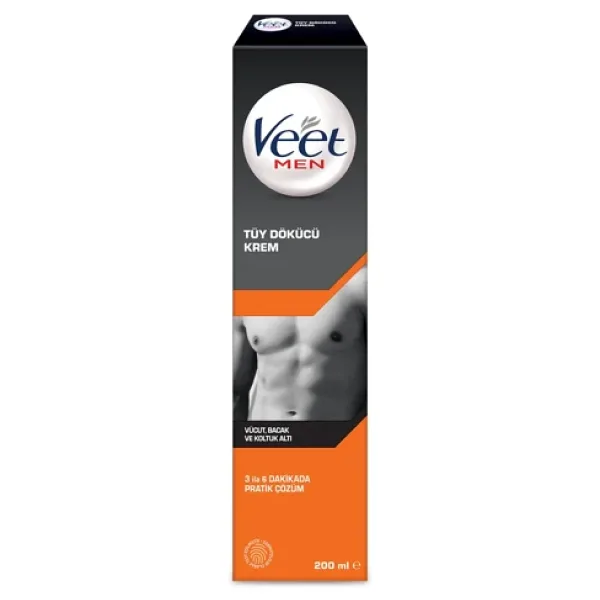 Veet Men Tüy Dökücü Krem Normal 200 ml 4 Adet