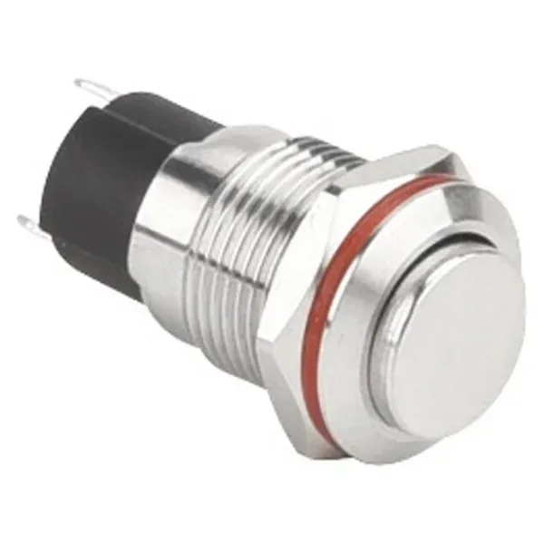 WD12A-G1 12mm Çıkık Yaylı Metal Buton