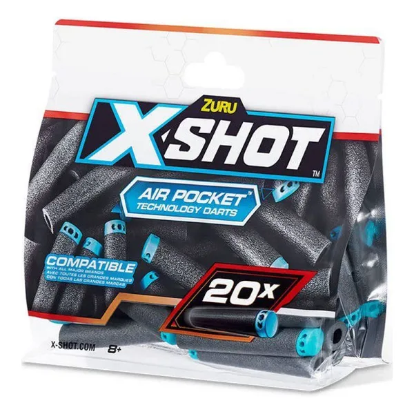 X-Shot Silah 20'li Yedek Paket 36587