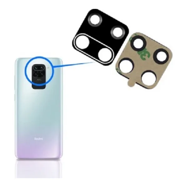 Xiaomi Uyumlu Redmi Note 9 Pro Arka Kamera Camı Lens Yapışkanlı