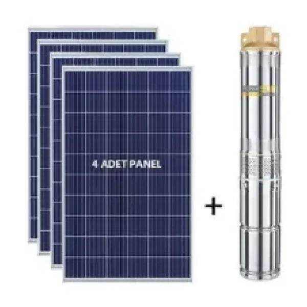 275 WATT 4 ADET GÜNEŞ PANELİ VE DC SOLAR POMPA TAK ÇALIŞTIR HAZIR