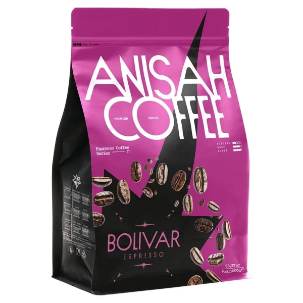 Anisah Bolivar Espresso Koyu Kavrulmuş Çekirdek Kahve 1 kg