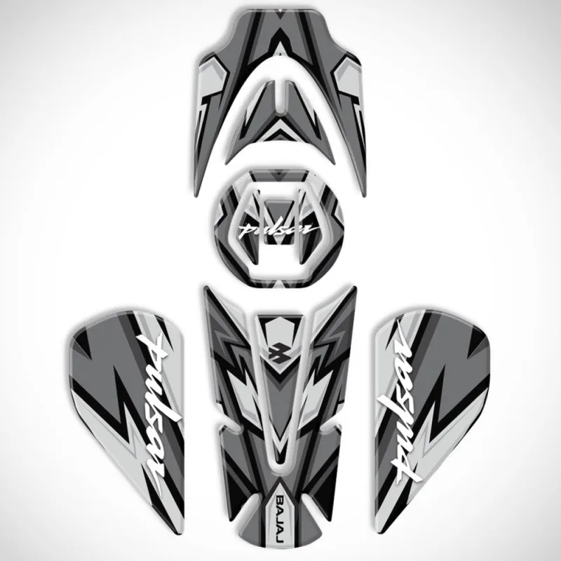 Bajaj Pulsar Ns 200 2011-2020 Uyumlu Tank Pad Set Gri