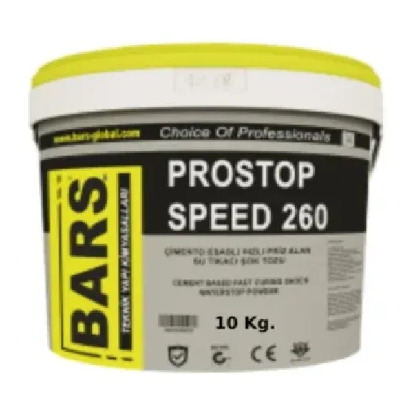Bars Çimento Esaslı Hızlı Priz Alan Şok Su Tıkaç Tozu 10 Kg.
