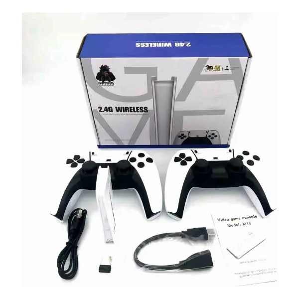 Beemen M15 Çift Kollu Retro Klasik Stick Oyun Konsolu Ps5 Tasarım 20.000 Oyun Yüklü