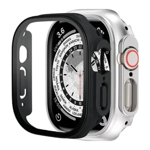 Binano Apple Watch Ultra 49mm Sense Kasa Ve Ekran Koruyucu Siyah