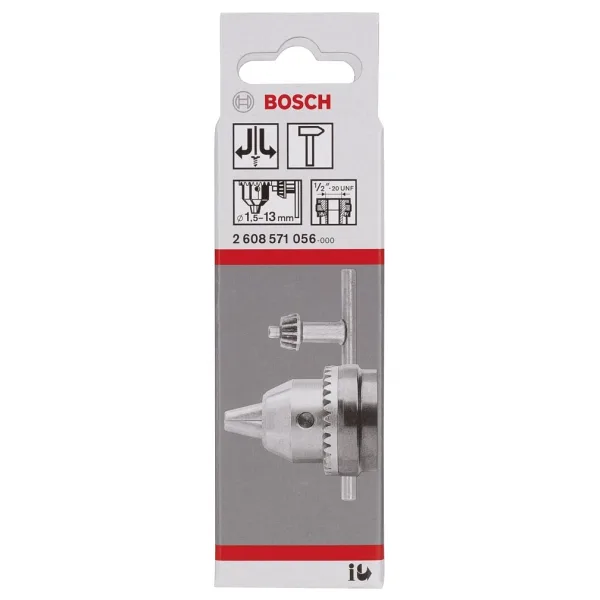 Bosch 1,5-13 mm - 1/2-20 Anahtarlı Mandren
