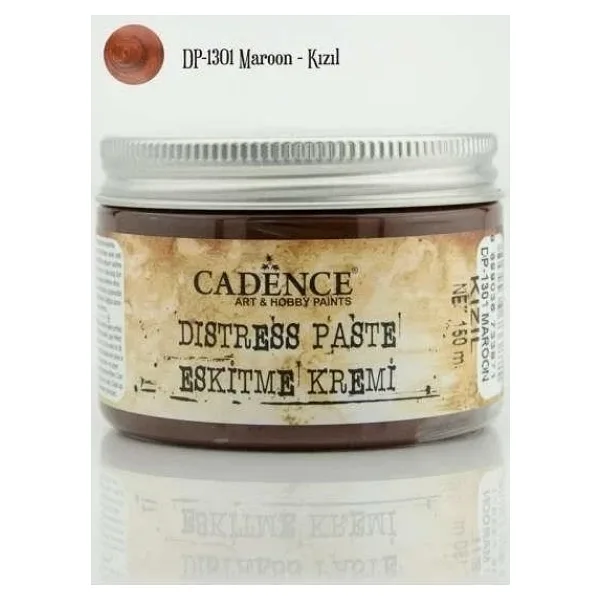 Cadence Distress Paste Eskitme Kremi 150 Ml. 1301 Kızıl