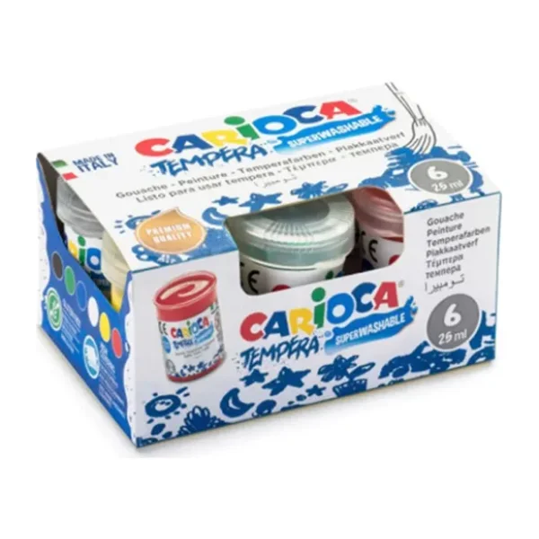 Carioca Yıkanabilir Parmak Boyası 25 ml 6'lı