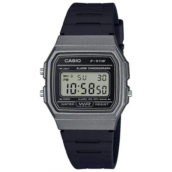 Casio Standart F-91WM-1BDF Siyah-Füme Erkek Kol Saati