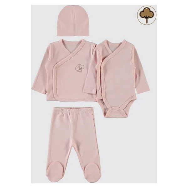 Civil Baby Organik Pamuklu Set - Pembe Prematüre