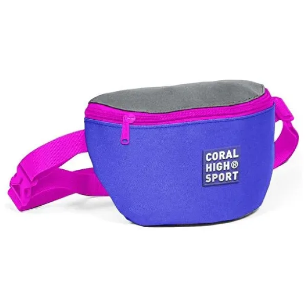 Coral High Sport Mor-Gri İki Bölmeli Bel Çantası