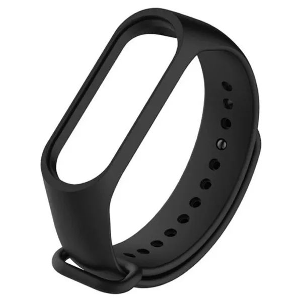 Coverzone Xiaomi Mi Band 5 Ile Uyumlu Saat Kayışı Ent Kaliteli Spor Saat Termoplastik Kordon Siyah