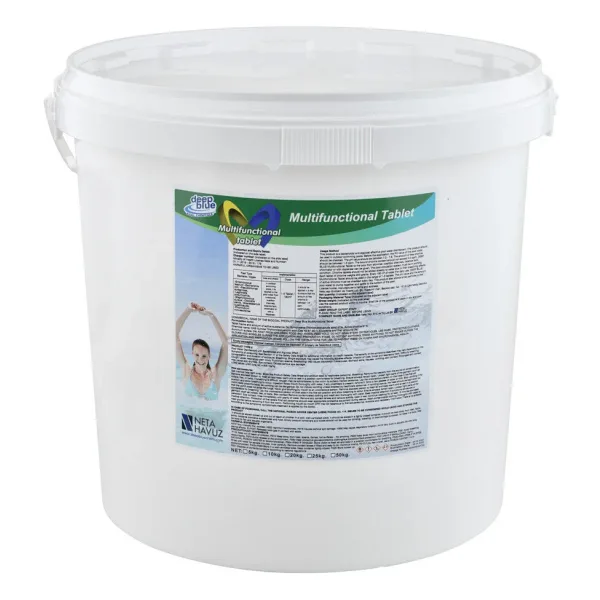 DEEP BLUE AREN HAVUZ Üçü Bir Arada Multi Tablet %90 Klor 25 Kg