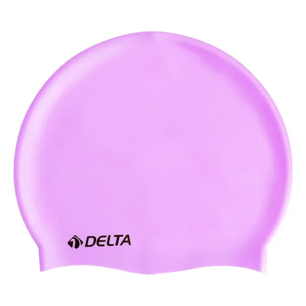 Delta Silikon Bone Deluxe Yüzücü Havuz ve Deniz Bonesi (Düz Renk),Lila
