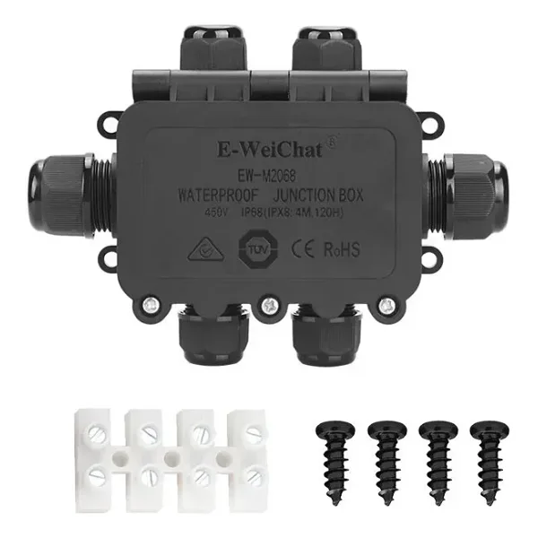 EW-M2068-6T 6-Yollu Su Geçirmez Kablo Bağlantı Kutusu