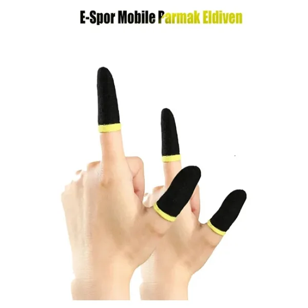 ExtremeGoodShop Pubg Parmaklık Eldiveni E-spor Mobile Parmak Eldiven Ultra Hassasiyet