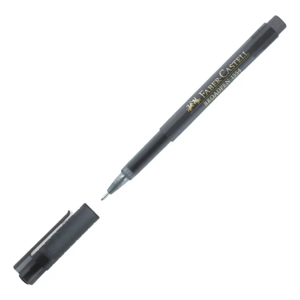 Faber-Castell 1554 Broadpen Siyah Keçeli Kalem