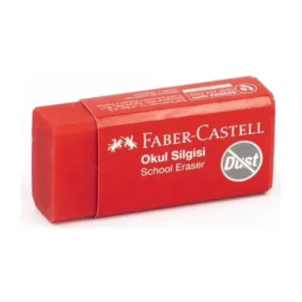 Faber Castell Kucuk Kirmizi Okul Silgisi 6 Li