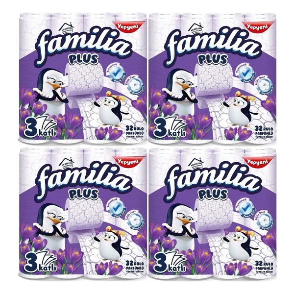 Familia 4 Adet Tuvalet Kağıdı 32'li Parfümlü 3 Katlı