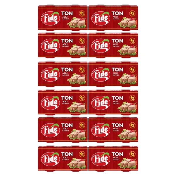 Fide Acılı Ton Balığı 2x160 gr 12'li
