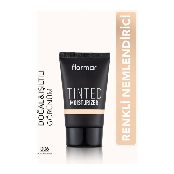 Flormar Eşit Tonlu & Işıltılı Görünüm Veren Renkli Nemlendirici 006 Golden Beige CC Krem