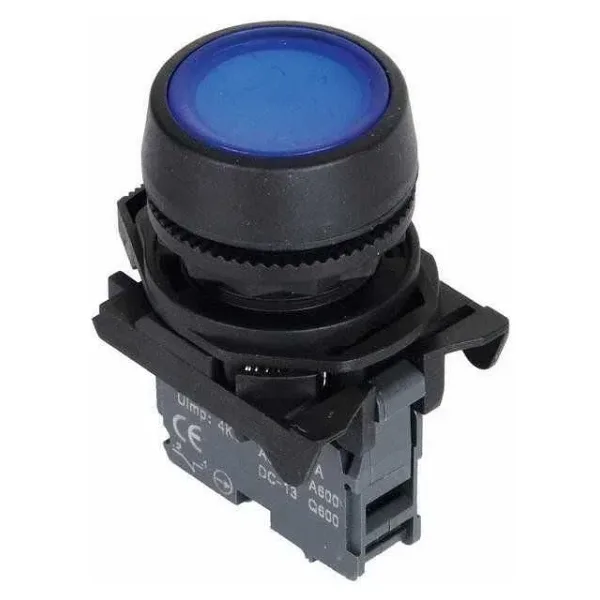 ISP-AA61 Yaylı Push Buton - Mavi