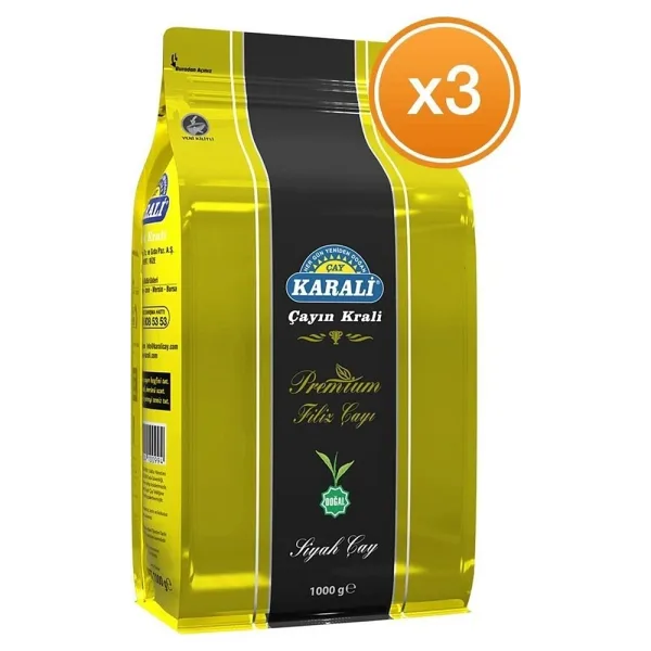 Karali Premium Filiz 1 kg 3'lü Çay