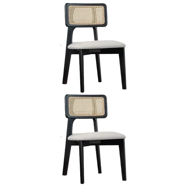 Kuzey Sandalye Ahşap Gürgen 2 Li Set Cafe,restaurant,mutfak,salon,yemek Odası Sandalyesi Siyah