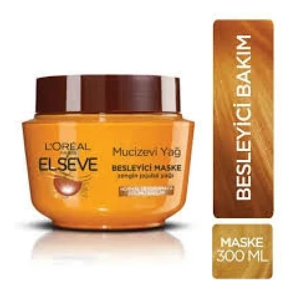 L'Oreal Paris Elseve 6 Mucizevi Yağ 300 ml Besleyici Saç Maskesi