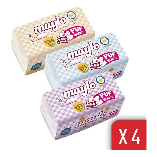Maylo Puf Kağıt Mendil 150'li 4 Adet