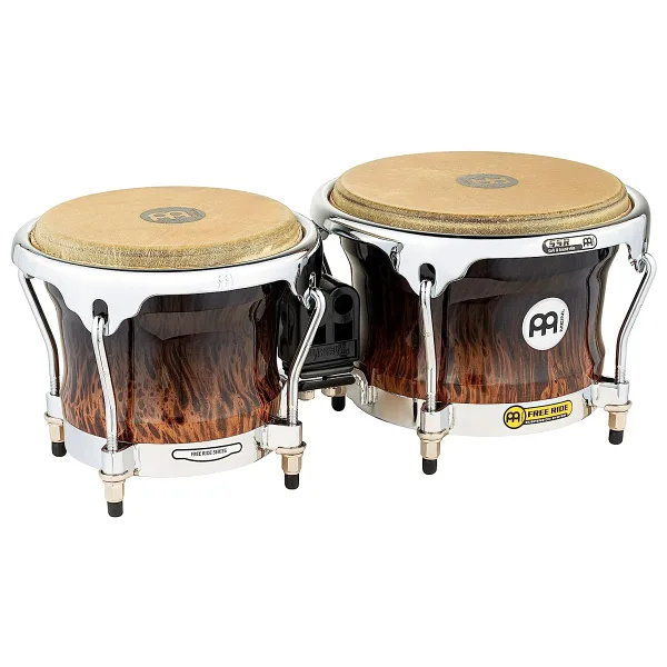 Meinl FWB400BB Free Ride Series 7''/ 8.5'' Bongo Set (Brown Burl)