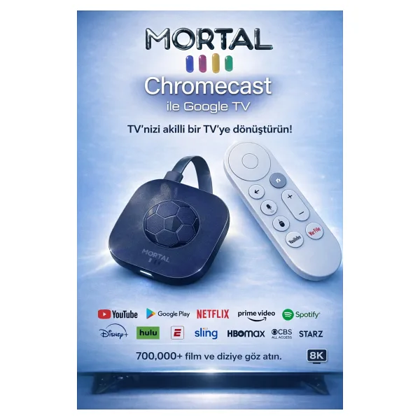 MO DOU Android TV Box 8K Android TV Stick Kablosuz Yayın Netflix YouTube Prime VideoIPTV Destekli 2GB+16GB