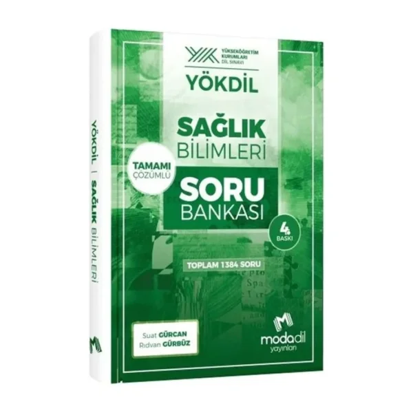 Modadil Yayınları Yökdil Sağlık Bilimleri Tamamı Çözümlü Soru Bankası
