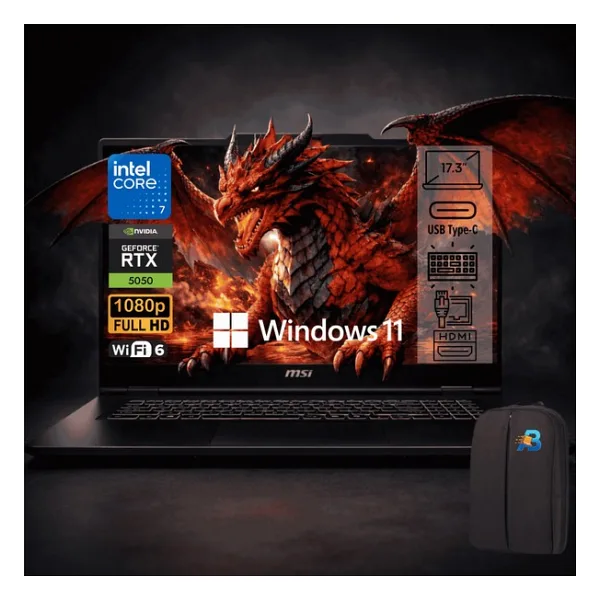 MSI Venturepro 17 A2RWEG-027XTR Intel Core 7 240H 40GB 512GB SSD RTX5050 Windows 11 Pro 17.3" Fhd 144Hz Notebook (Asbertech Çanta Hediyeli) - 512 GB - 40 GB