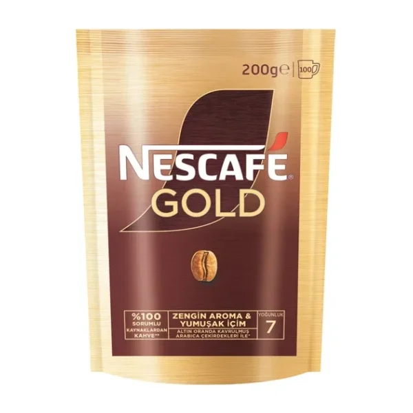 Nescafe Gold Granül Kahve 200 gr Eko Paket 6'lı