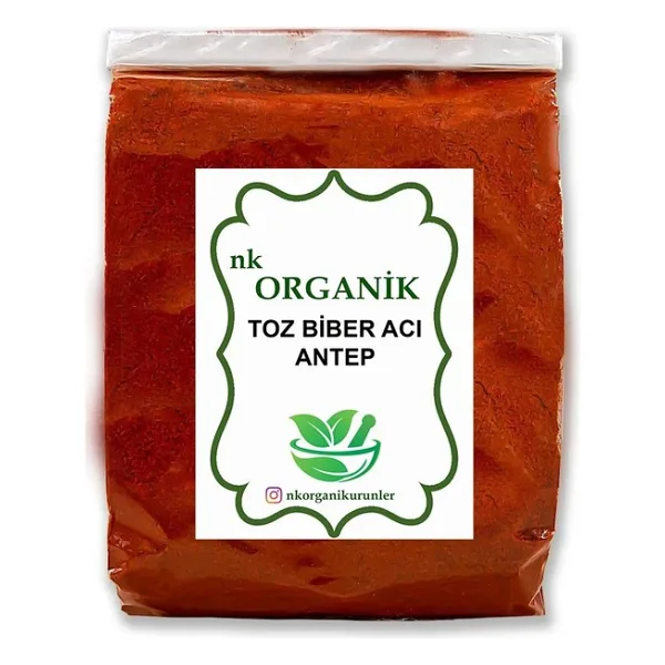 Nk Organik Toz Biber Acı Antep 500GR - 1 Adet