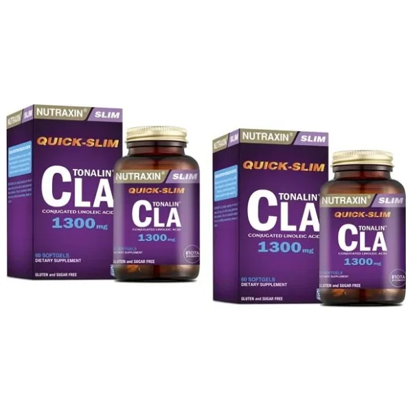 Nutraxin Qs Tonalin Cla 1300 Mg 60 Softgel X 2 Adet