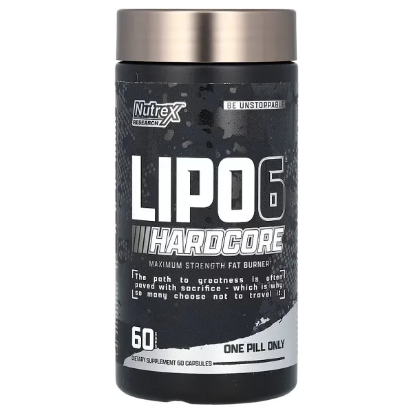 Nutrex Lipo-6 Hardcore Maxımum Fat Burner 60 Capsul Usa Version