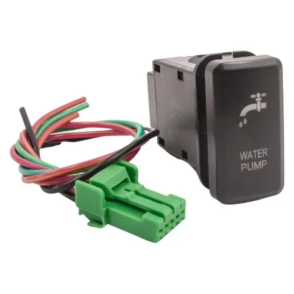 ON-OFF Anahtar Mavi Işıklı 4-Kablolu 12V 3A - Water Pump