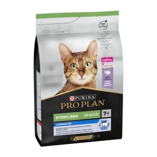 Pro Plan Senior 7+ Hindili Kısırlaştırılmış 3 kg Yaşlı Kedi Maması