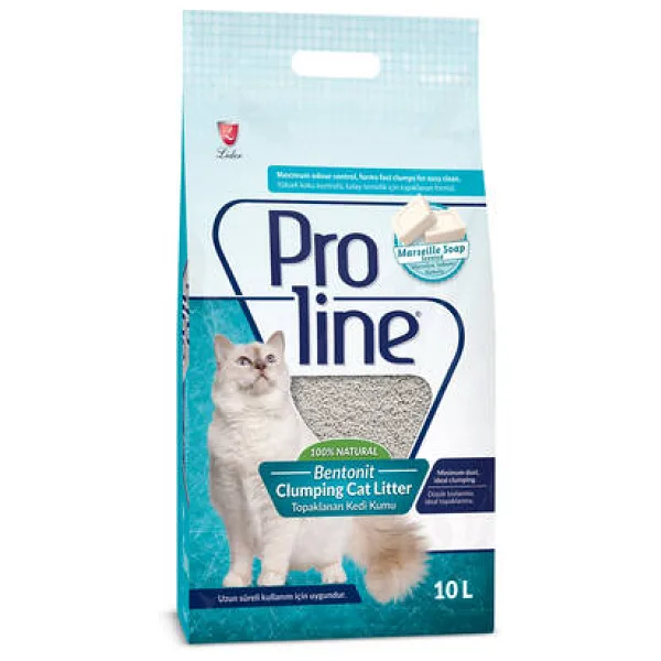 Proline Marsilya Sabunu Kokulu 10 lt Bentonit Kedi Kumu