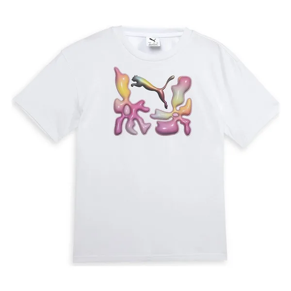 Puma House of Graphics 629871 Kısa Kollu Bisiklet Yaka Çocuk Tişört
