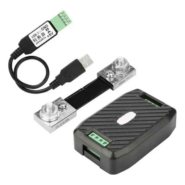 PZEM-017 0-300V 200A DC Güç İletişim Modülü + 200A Şönt + USB-RS485